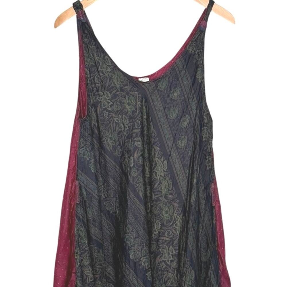 Silk tank tiered dress made in India - Picture 3 of 6